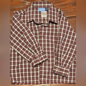 Goodlad Boys Plaid Long Sleeve Button Shirt 3T